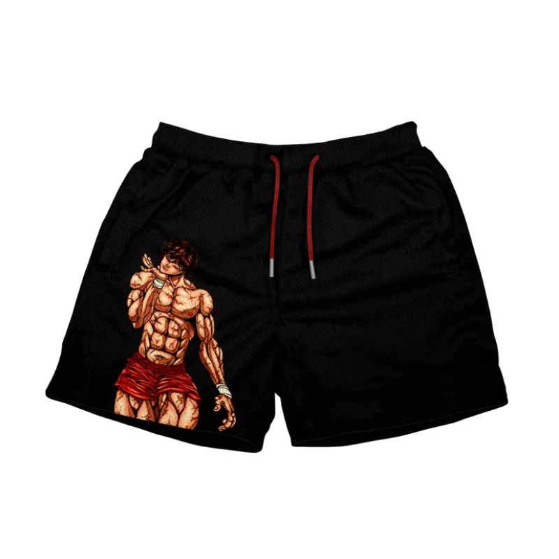 

Japanese Anime Shorts Summer Beach Pants Printed Fashion Street Men's Loose Casual Daily Gym Workout Jogging Fitness Shorts