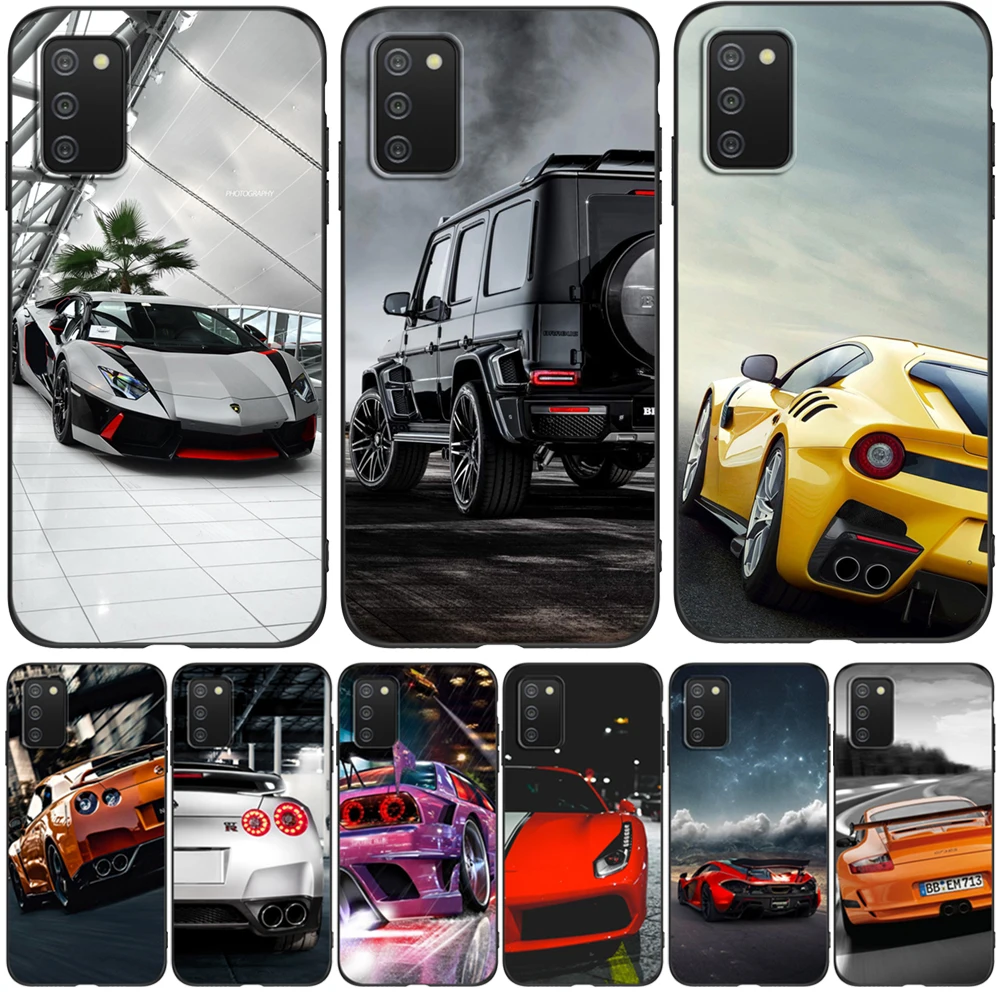 Чехол для Samsung A02s, чехол для телефона Samsung Galaxy A02s GalaxyA02s SM-A025F a025 6,5 дюйма, черный чехол из ТПУ для спортивной гоночной машины