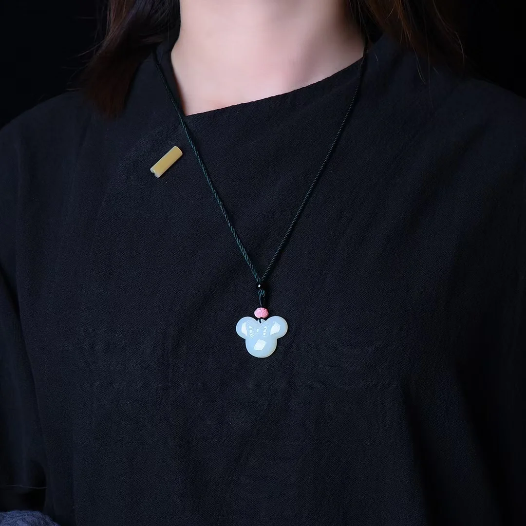 Изысканный кукурузный голова мыши подвеска ювелирные изделия 3241 #