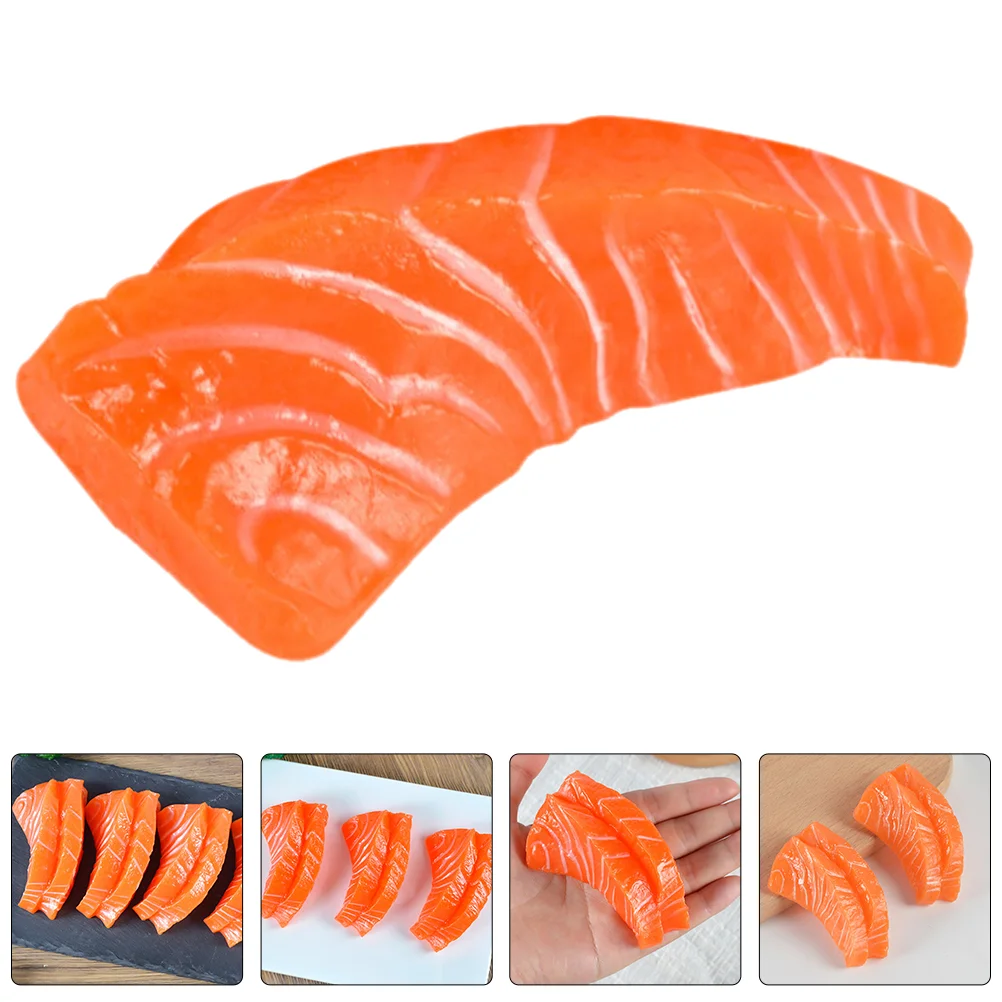 

Simulation Salmon Realistic Fake Artificial Models Props Kitchen Home Scene Layout Conure Food