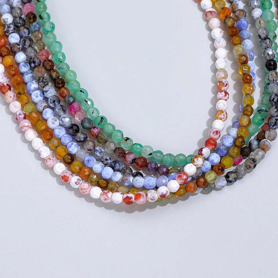 

Agate Stone Necklace Jewelry For Women Choker Cheap Items With Free Shipping New In Beaded Necklace On Neck Colourful Handwork