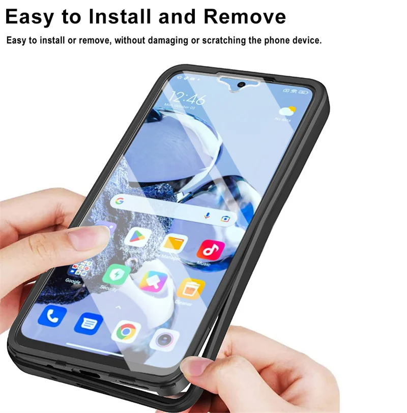 Полная защита чехла для Samsung Galaxy A54 5G 360 полностью защищенный двухсторонний