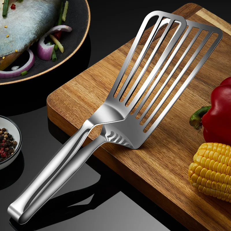 

Skeleton Grill Clip Kitchen Oil Filter Food Clip Baking Bread Steak Clip Hand Grill Clip 304 Stainless Steel Fish Spatula Clip