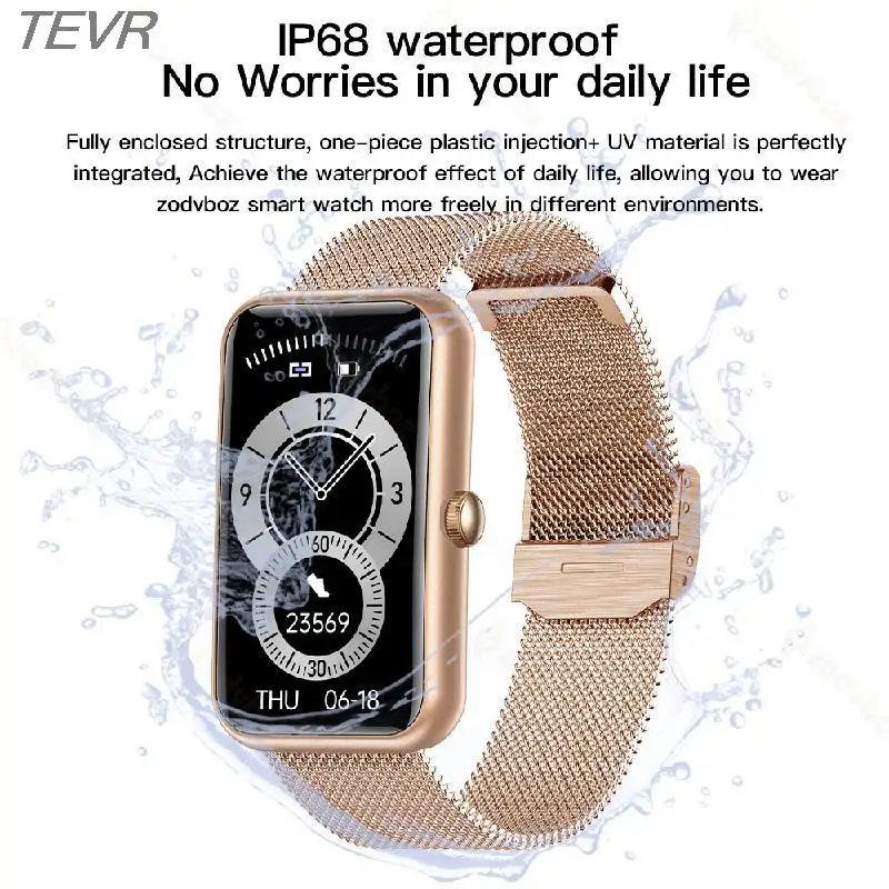 

TEVR New Smart Band Watch Fitness Tracker Bracelet Waterproof Smartwatch Heart Rate Monitor Blood Oxygen For Huawei Xiaomi