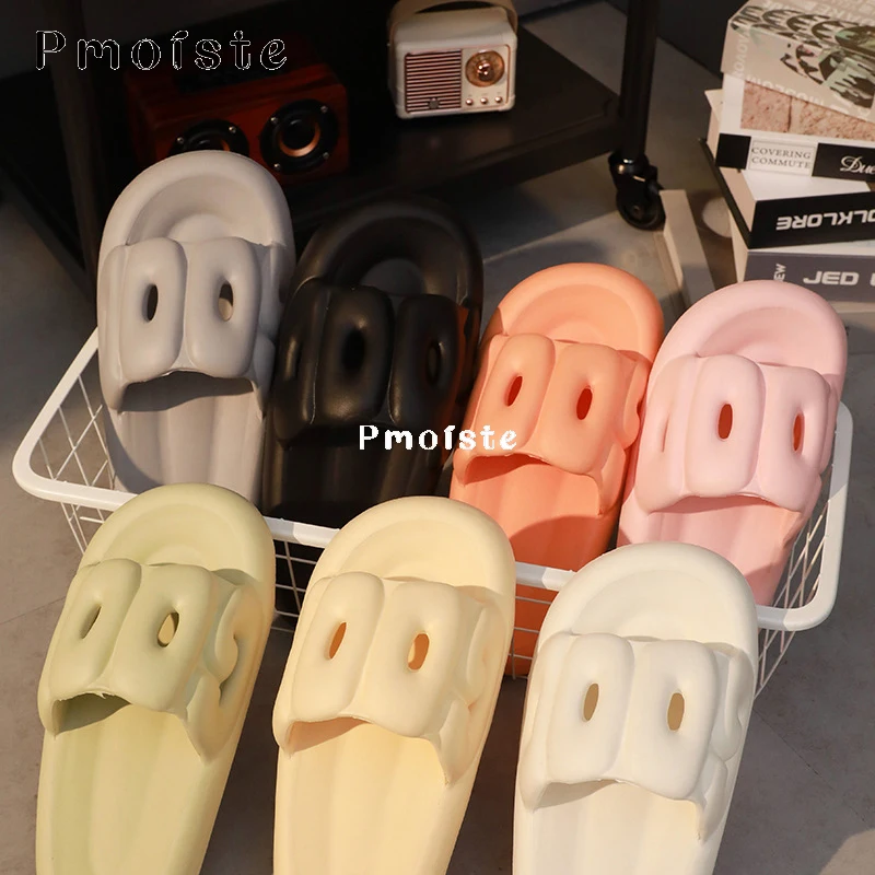 Summer Women Home Slippers Comfortable Bathroom Shoes Sturdy Sole EVA Slipper Soft Cute Wear-resistant Shoes for Women