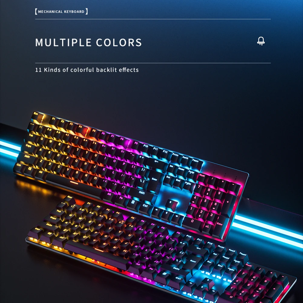 

USB-клавиатура Механическая Проводная игровая с RGB-подсветкой