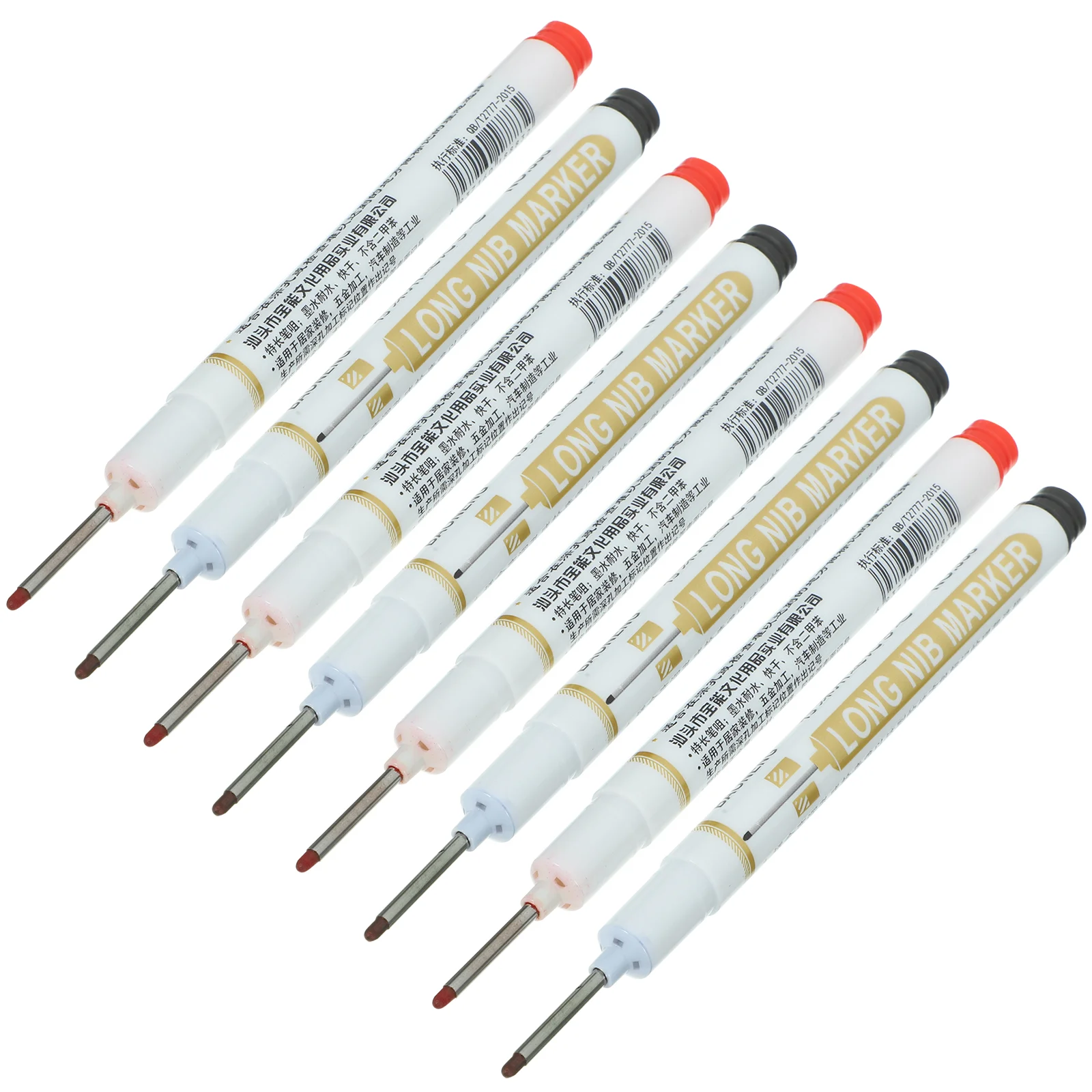 Ручка из 8 шт. красный маркер деревянный длинная головка глубокое отверстие