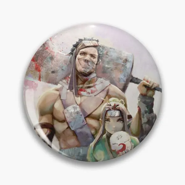 Zabuza Haku оригинальная мягкая брошь на пуговицах милые женские ювелирные изделия с