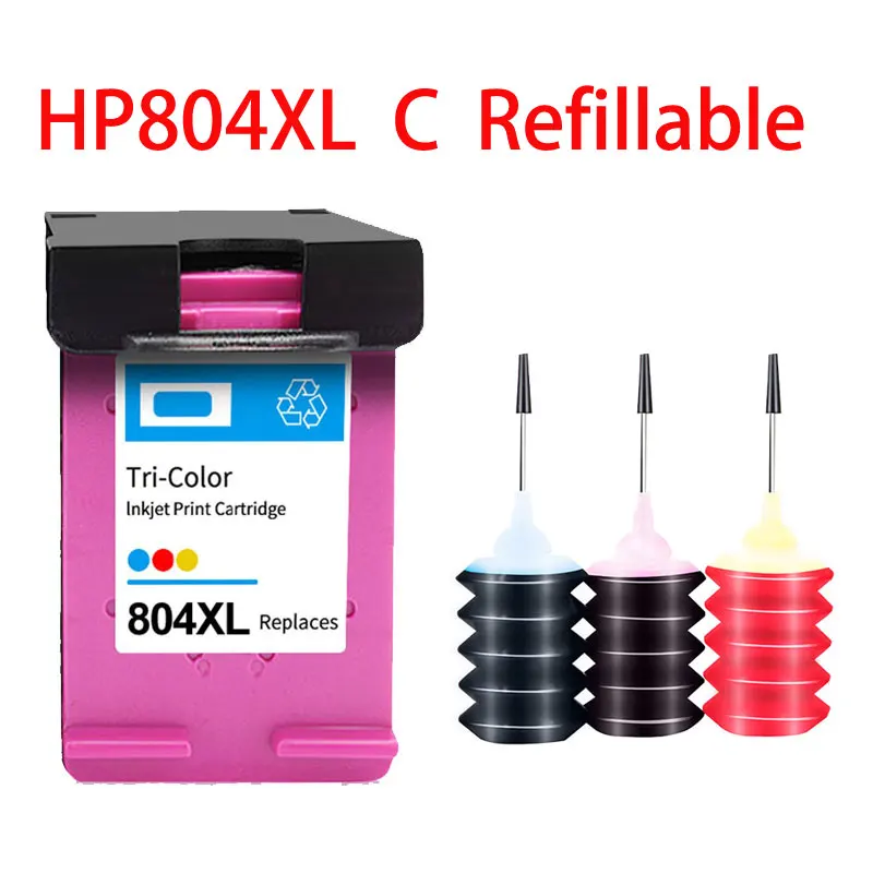 Фото Совместимый многоразовый картридж для принтера HP804 804XL 804XXL Envy Photo 7132 7134 7155 7158 7164 7800 7820 7822 7830 7855 №5