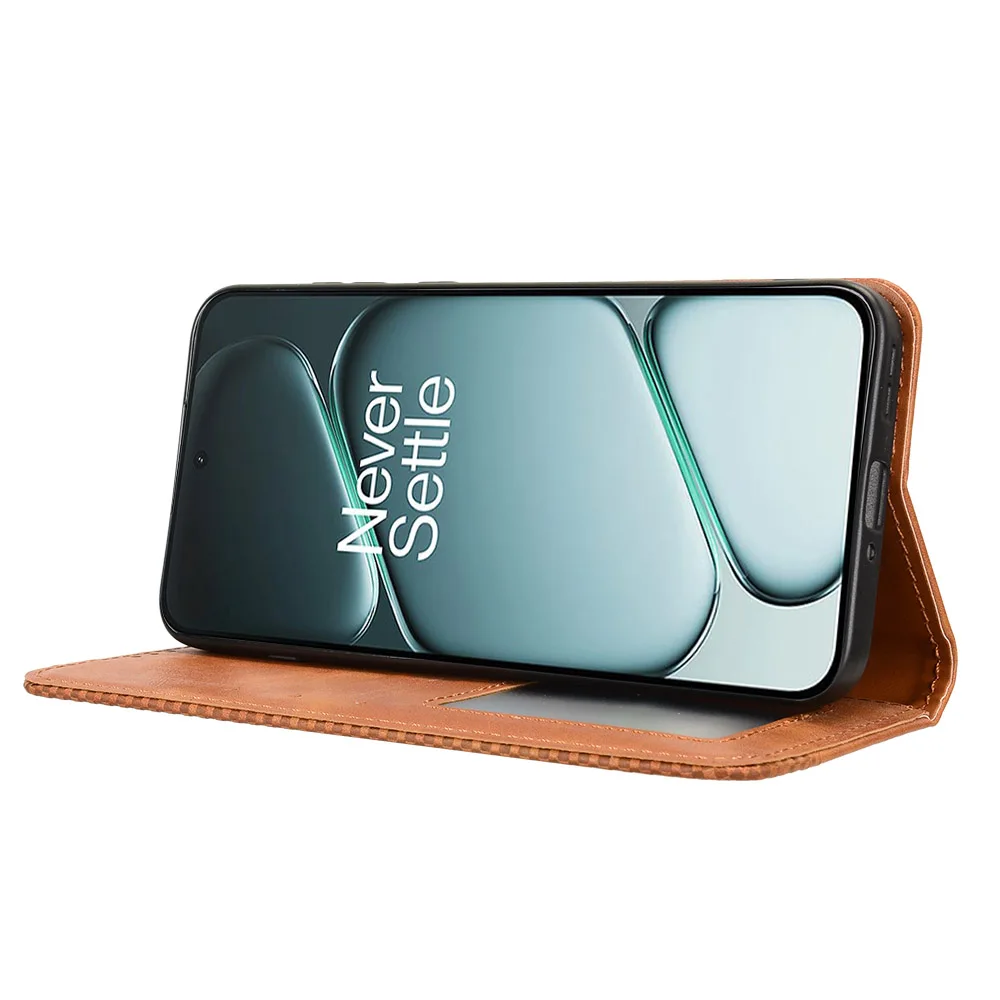 Фото Для OPPO Realme GT5 5G Высококачественный защитный чехол из искусственной кожи + ТПУ для OPPO RealmeGT5 5G флип-антидетонационный чехол-кошелек №1