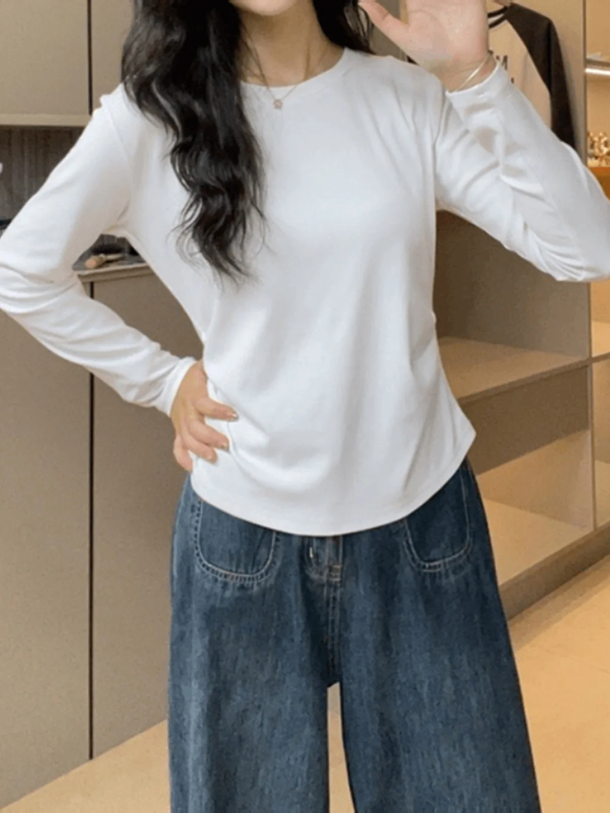 Женская одежда больших размеров 2024 осенняя новая рубашка для похудения с