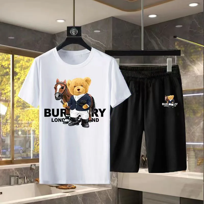 

Роскошные брендовые футболки, костюмы для мужчин и женщин, спортивная одежда в американском стиле, летние мужские хлопковые костюмы из 2 предметов, топы, рубашки, комплекты одежды