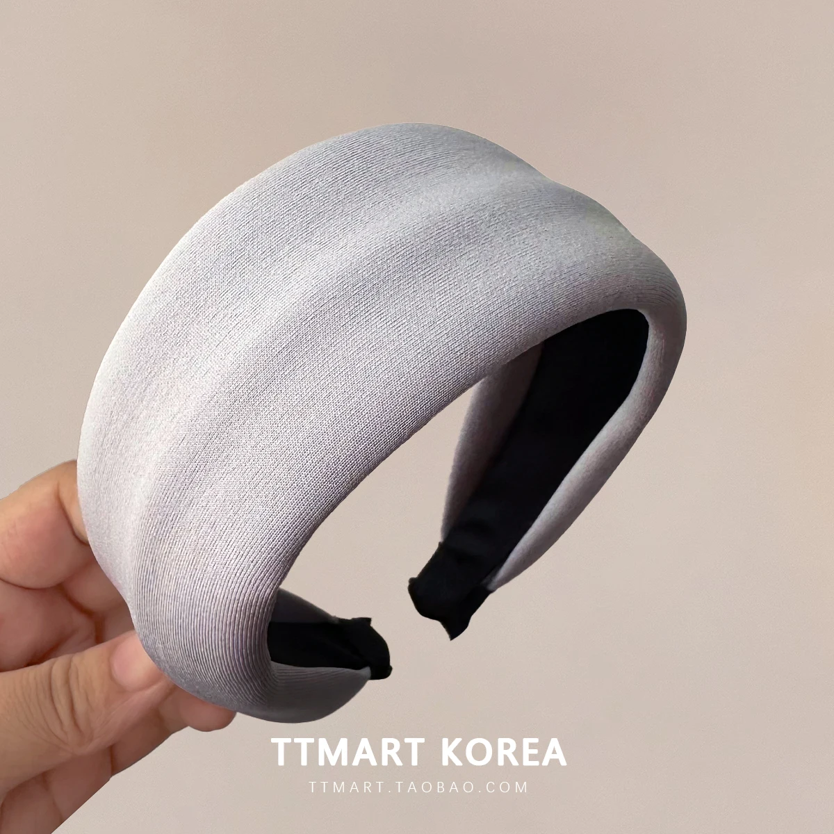 Ретро Южная Корея Мода High Sense Space Хлопок Гумка для волос с широкими полями Простой