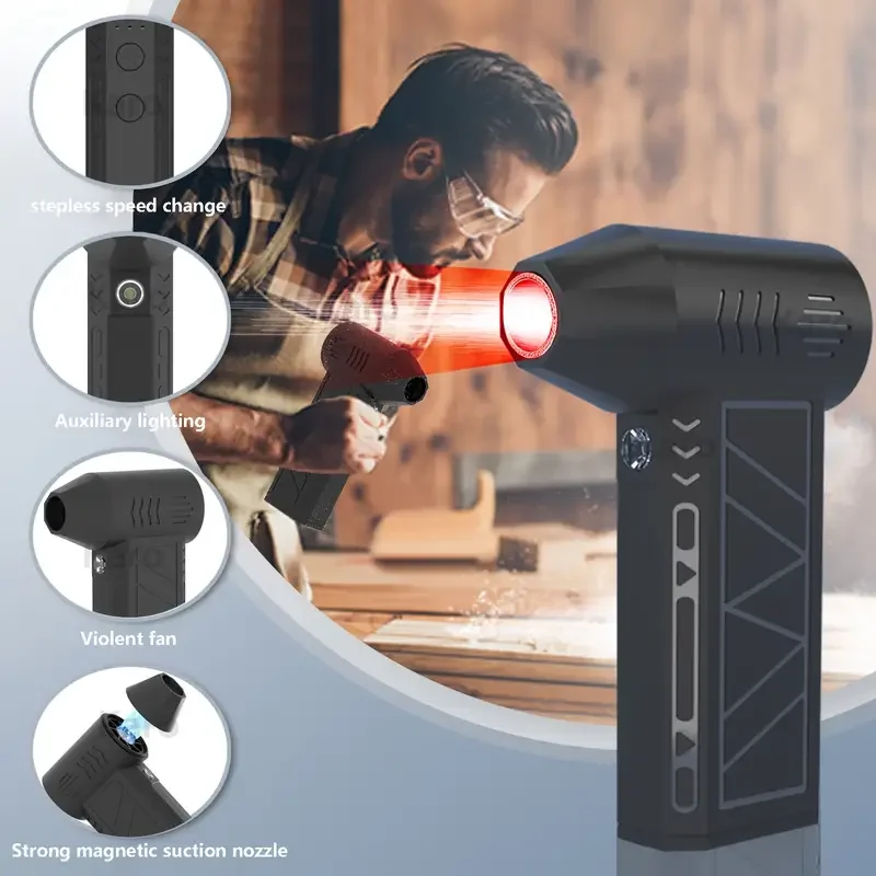 Электрическая Воздушная Тряпка С 3-мя Режимами Регулируемая Струйная Сухая