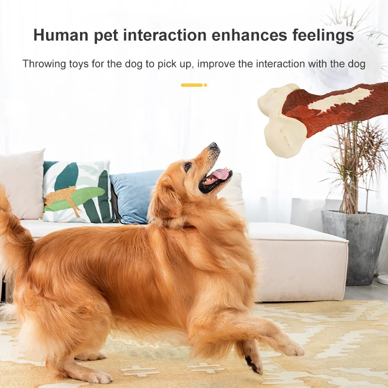 

Double Color Dog Bite Toy Smell Of Meat Dog Bite Toy Cute Rubber Strip Puppy Training Toy Bite Resistant Pet Toys Accessories
