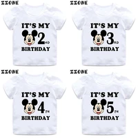 disney mickey mouse graphic kids clothes its my 1 2 3 4 5 6 7 8 9 years birthday boys girls t shirt cute baby children t shirts