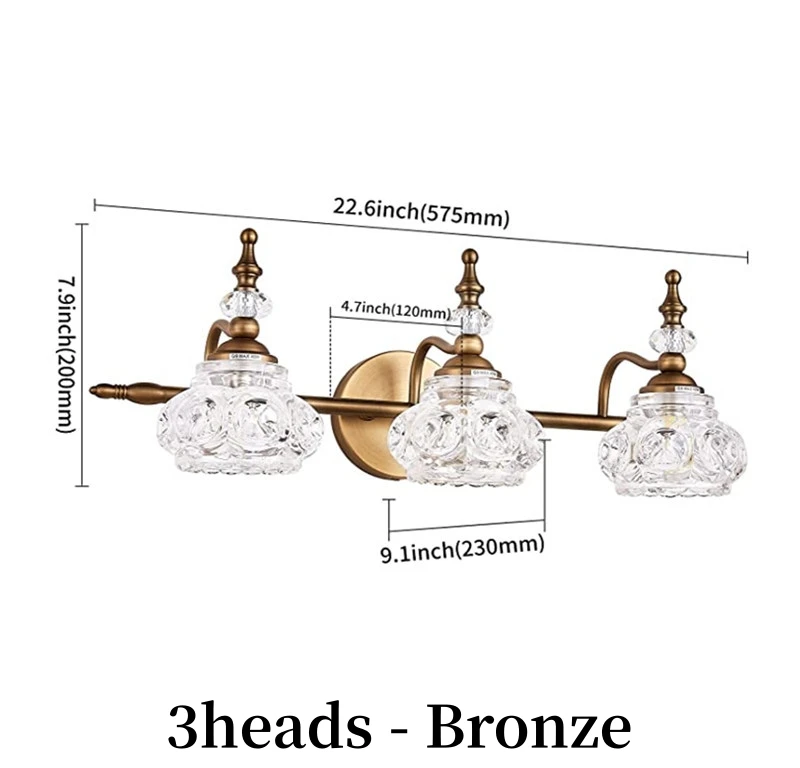 

Золотая хрустальная настенная лампа OMEE