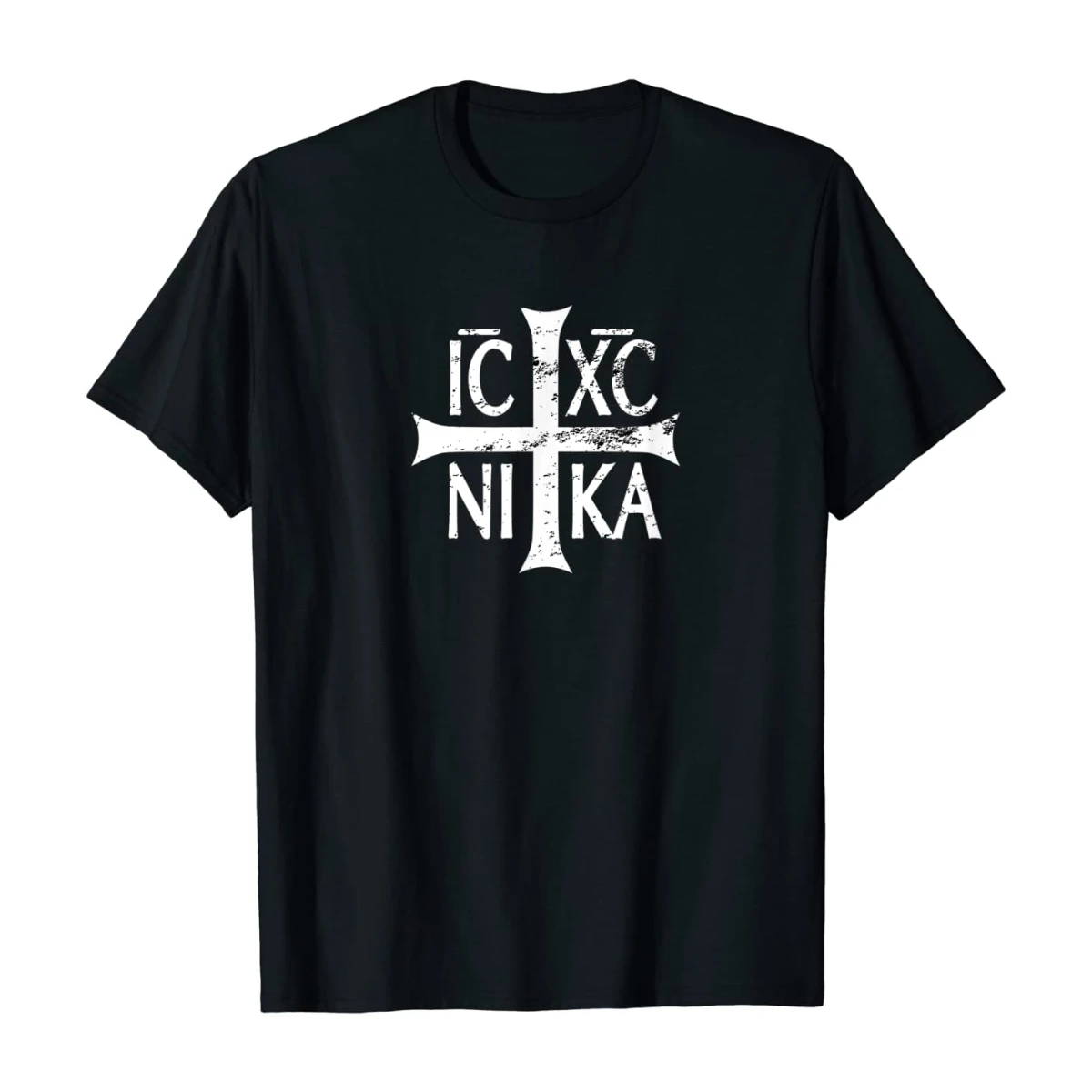 

IC XC NI KA Cross Christian Orthodox Retro Men's T-Shirt Summer Cotton Short Sleeve O-Neck Unisex T Shirt New S-3XL