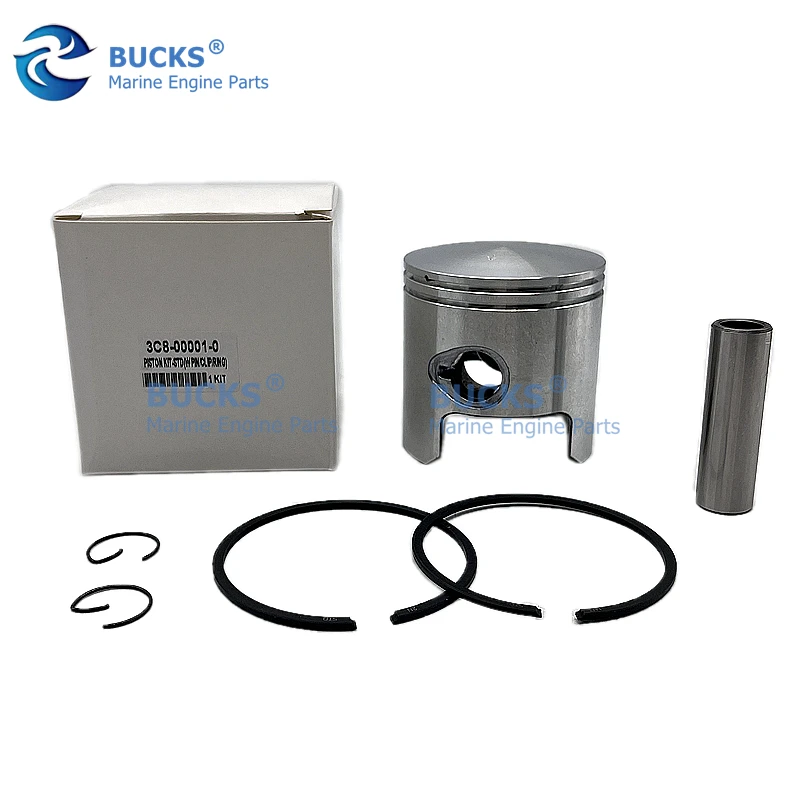 Поршень 3C8-00001 3C8-00001-3 для подвесного двигателя Tohatsu 2 Stroke STD 50hp Dia:68mm Mercury Mariner 3Cyl 40HP-50HP
