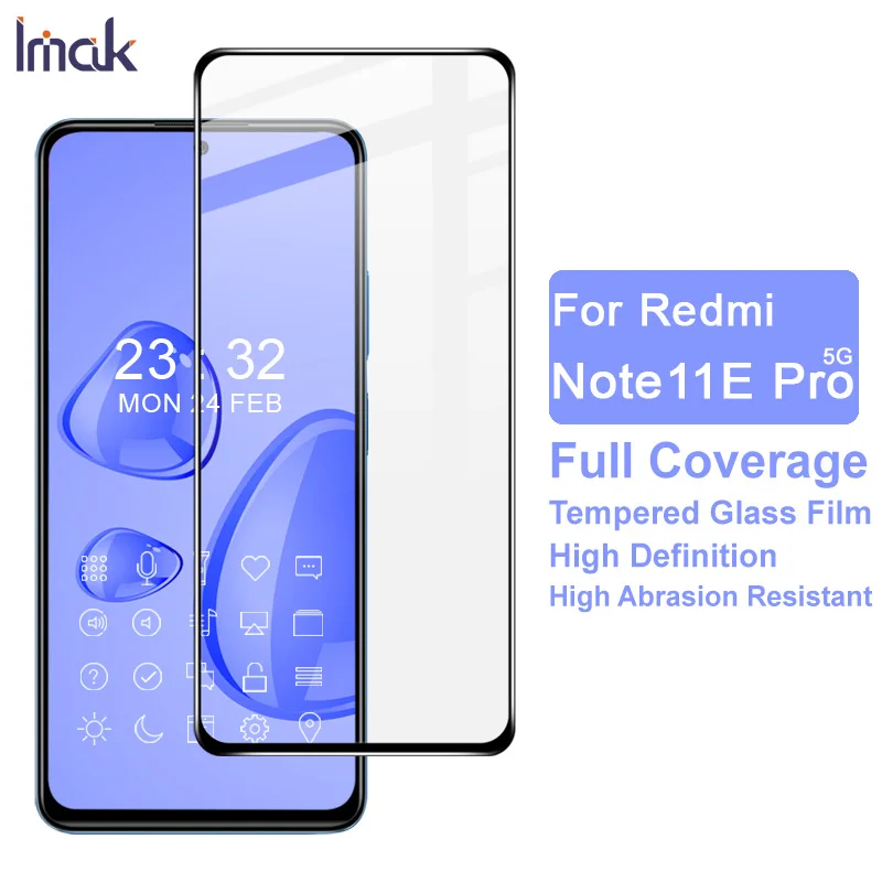 

Imak Для Redmi Note11E Pro 5G закаленное стекло чувствительное к касанию для Redmi Note 11 Pro + 4G фотозащита для экрана полное покрытие