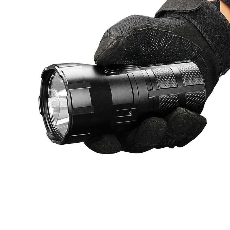 SBT90.2 4800LM Ultra Bright Powerful Flashlight 1308m Long Throw Strong LED Search Light with 4* 18650 Battery enlarge