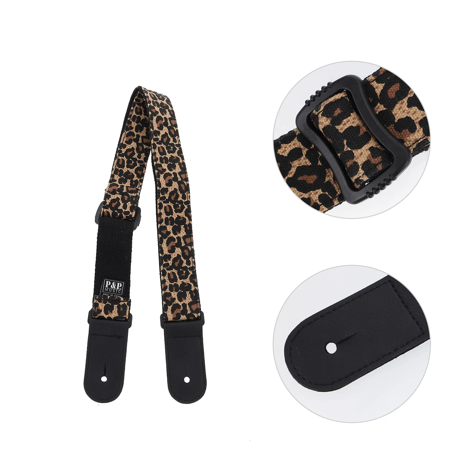 

Belt Leopard Guitar Sling Leopard Pattern Guitar Belt Practical Guitar Strap for Replacement Players