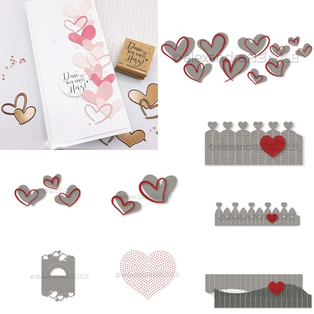 

Love New Metal Cutting Dies Scrapbooking Photo Album Decorative Embossing DIY Make Paper Cards 2023 Arrival Valentine's Day