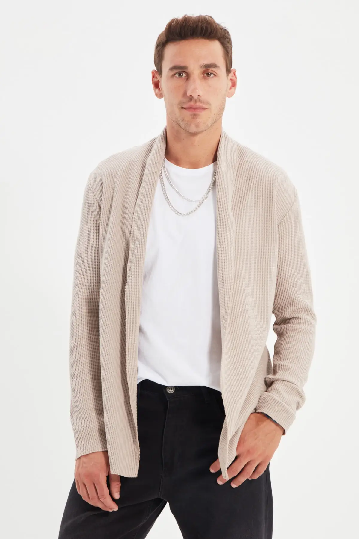 

Trendyol Men 'S Regular Fit Cardigan TMNAW22HI0836