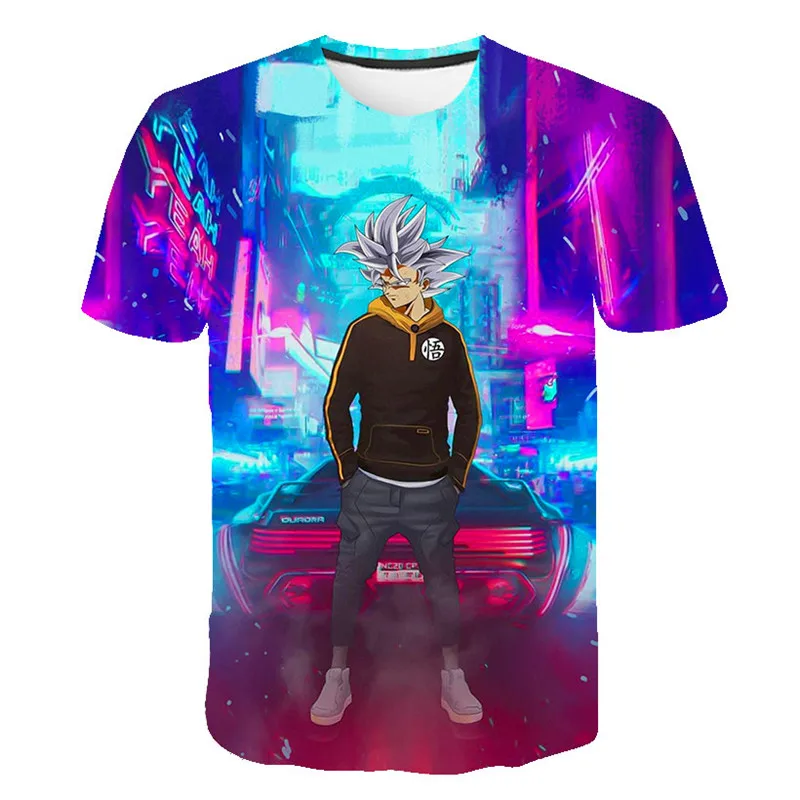 

Dragon-Ball T Shirt Cartoon Anime Graphic Baby Kids Boys Girls Children Game 3D Short Sleeves Summer Clothing Vegeta Print Tees