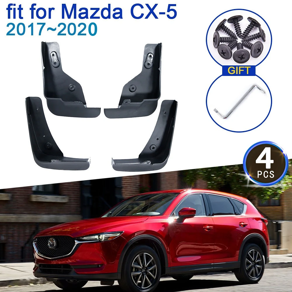 

4x для Mazda CX5 CX-5 CX 5 2017 2018 2019 2020 KF Брызговики Fender Брызговики Новая защита Всплеск Аксессуары Стайлинг автомобиля спереди и сзади