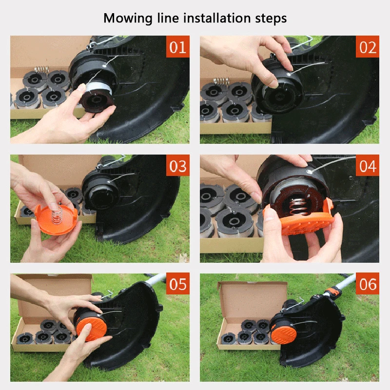 Сменные катушки Black + Decker нейлоновые бейсбольные головки подсекающие лески тросы