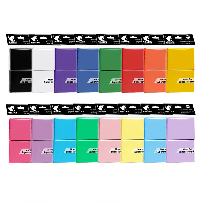 100 Шт. Матовые Рукава Для Карт Стандартного Размера TCG Tarot Настольные Игры