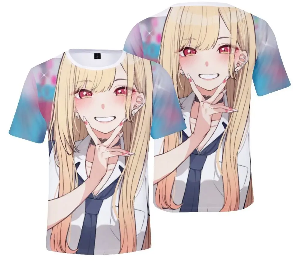 

Футболка женская летняя с 3D-принтом и коротким рукавом