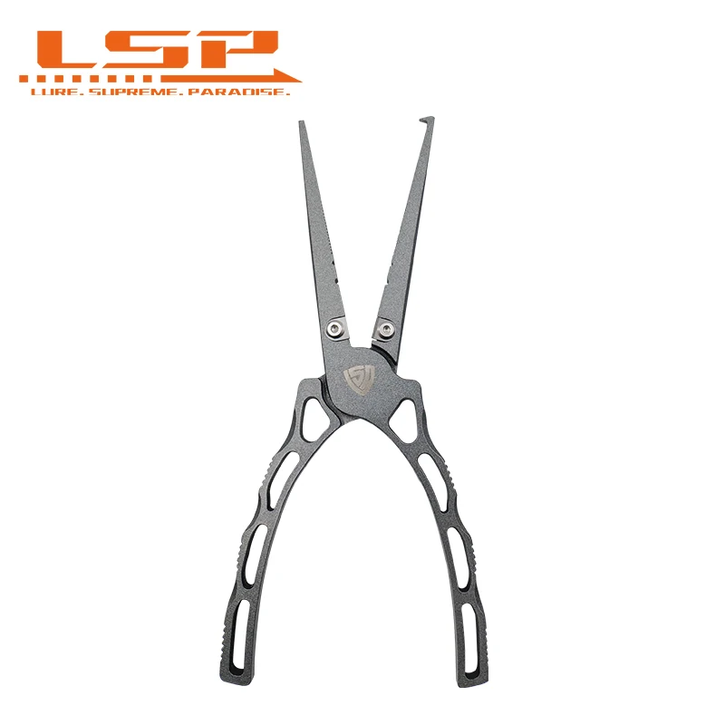 Купи LSP 430 Stainless Steel Fishing Pliers Teflon Coating Multifunctional Fishing Tools Split Ring Opener Tungsten Cutter за 1,274 рублей в магазине AliExpress