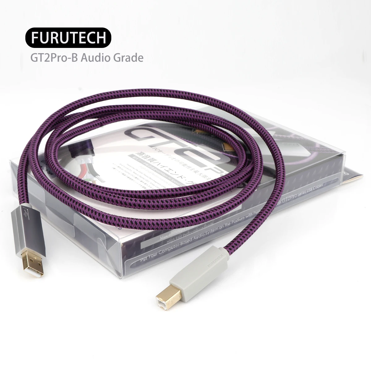 

FURUTECH GT2Pro-B Audio Grade USB Cable A-B Type Crystal Copper Gold-Plated Fever Audio USB2.0 Cable