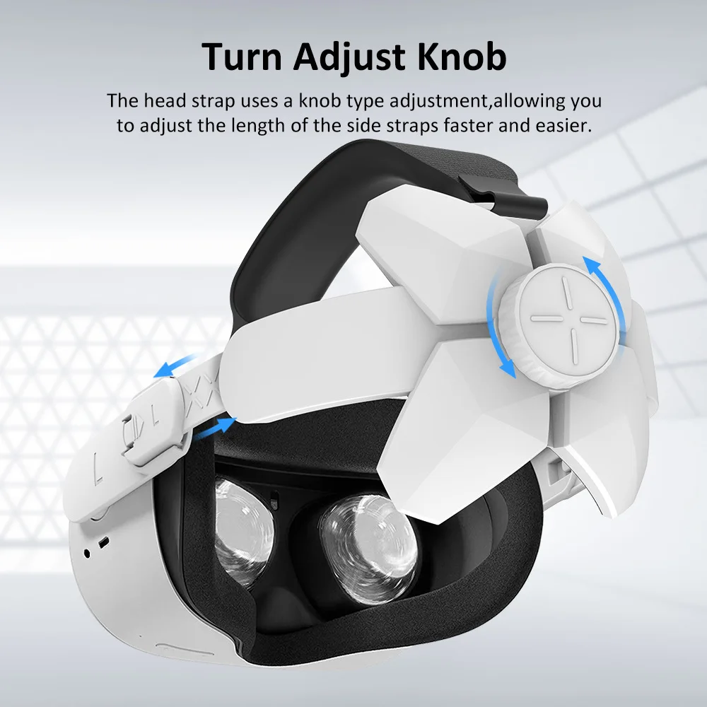 Upgrade Elite Strap For Oculus Quest 2 VR Headset Adjustable Comfortable Soft Halo Strap For Meta Oculus Quest 2 Accessories