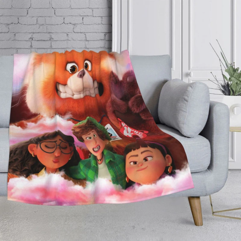 

Turning Red Blanket Ultra-Soft Micro Fleece All Seasons Warm Throw Fluffy for Nap Couch Bed for Adults Kids 50"X40"