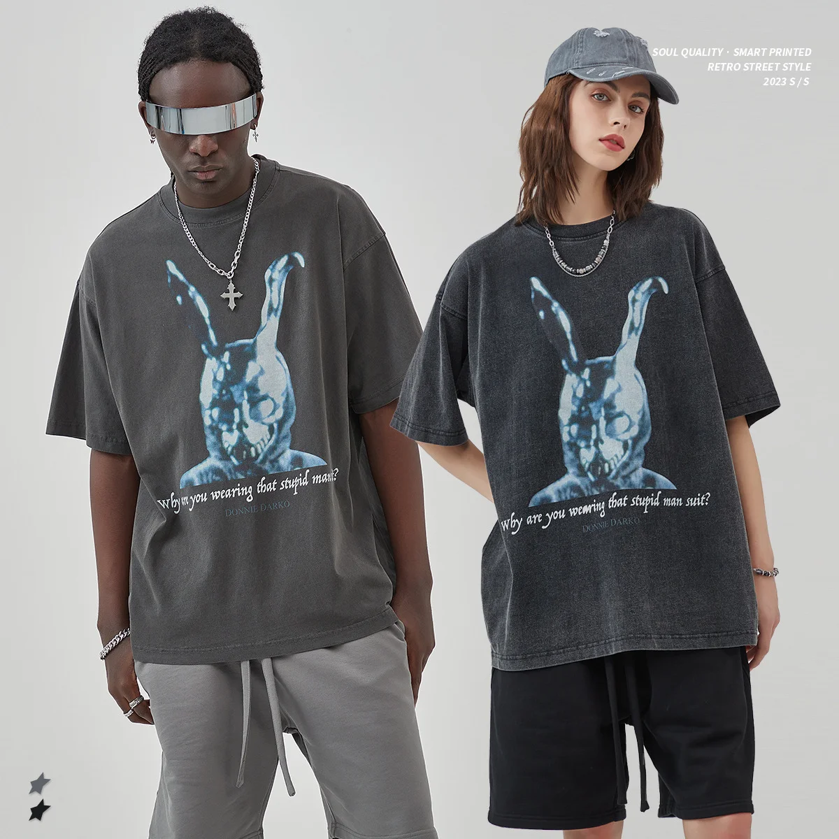 

Винтажная футболка с коротким рукавом и графическим принтом