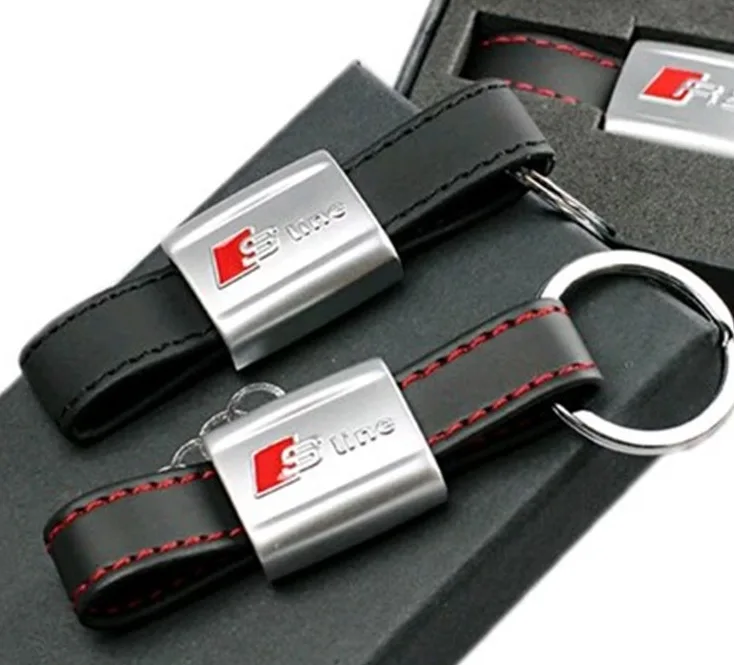3D металлический автомобильный Стайлинг брелок для ключей эмблема Audi S SLINE A1 A3 8P A4 B5