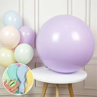 1pc 36inch macaron pastel color balloons large balloon wedding decor birthday party globos latex round inflatable helium balloon