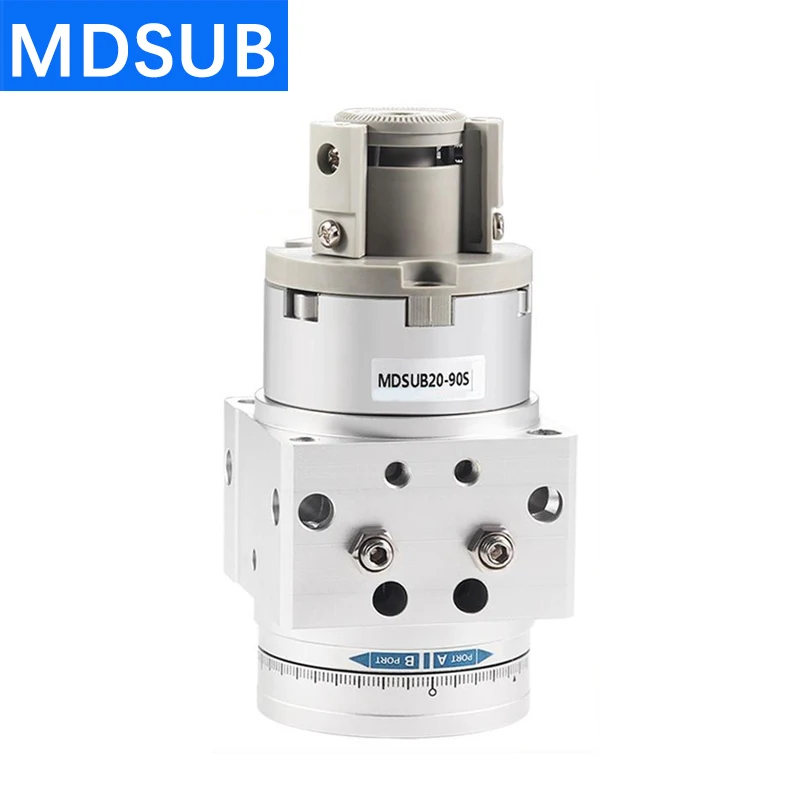 Фото MSUB MDSUB Лопастной поворотный цилиндр MSUB1 MSUB3 MSUB7 MSUB20 Вращающийся цилиндр Поворот назад и для -90S -180S MDSUB1 MDSUB3 MDSUB7 20 №1