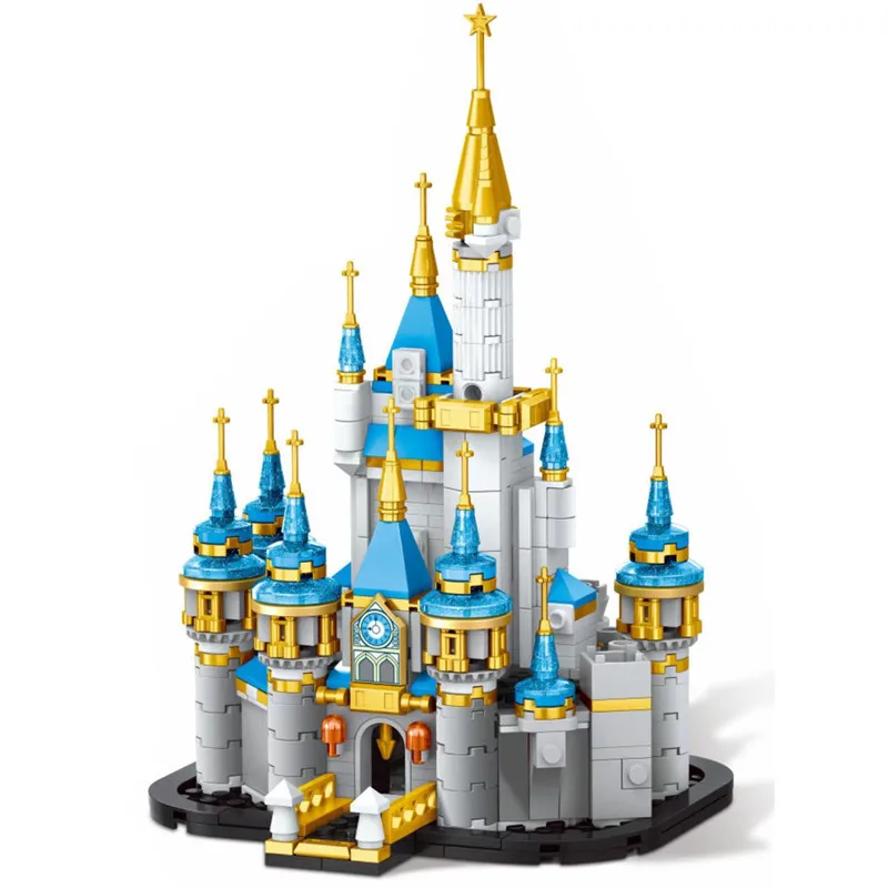 

Disney Princess Castle House Building Blocks Kit Bricks Classic Cartoon Movie Animation Model Kids Girl Toys For Children Gifts