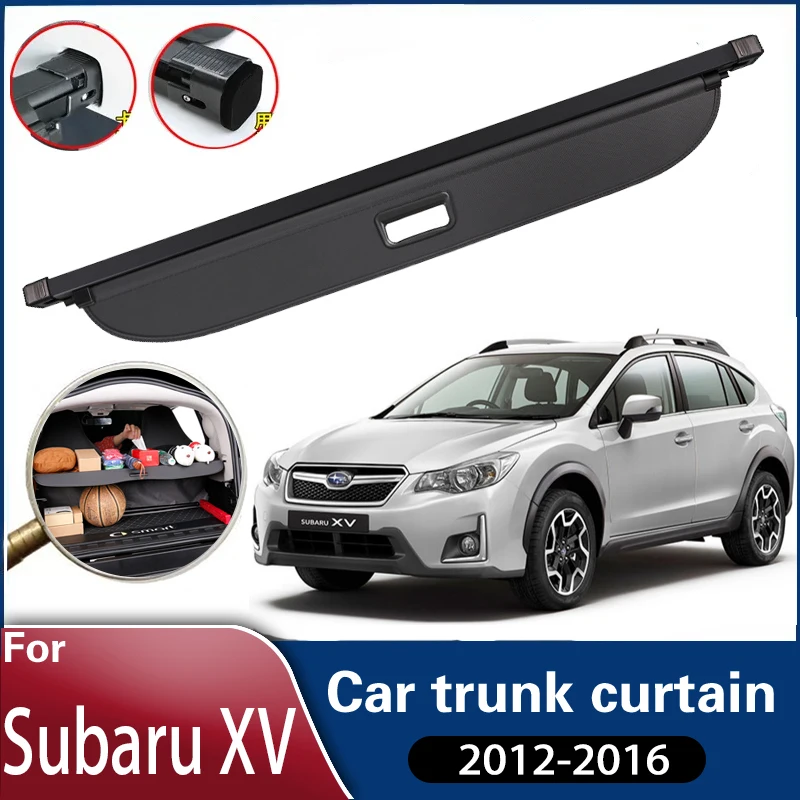 

Car Trunk Curtain For Subaru XV Crosstrek GP 2012 2013 2014 2015 2016 Car Trunk Curtain Rear Rack Partition Shelter Accessories