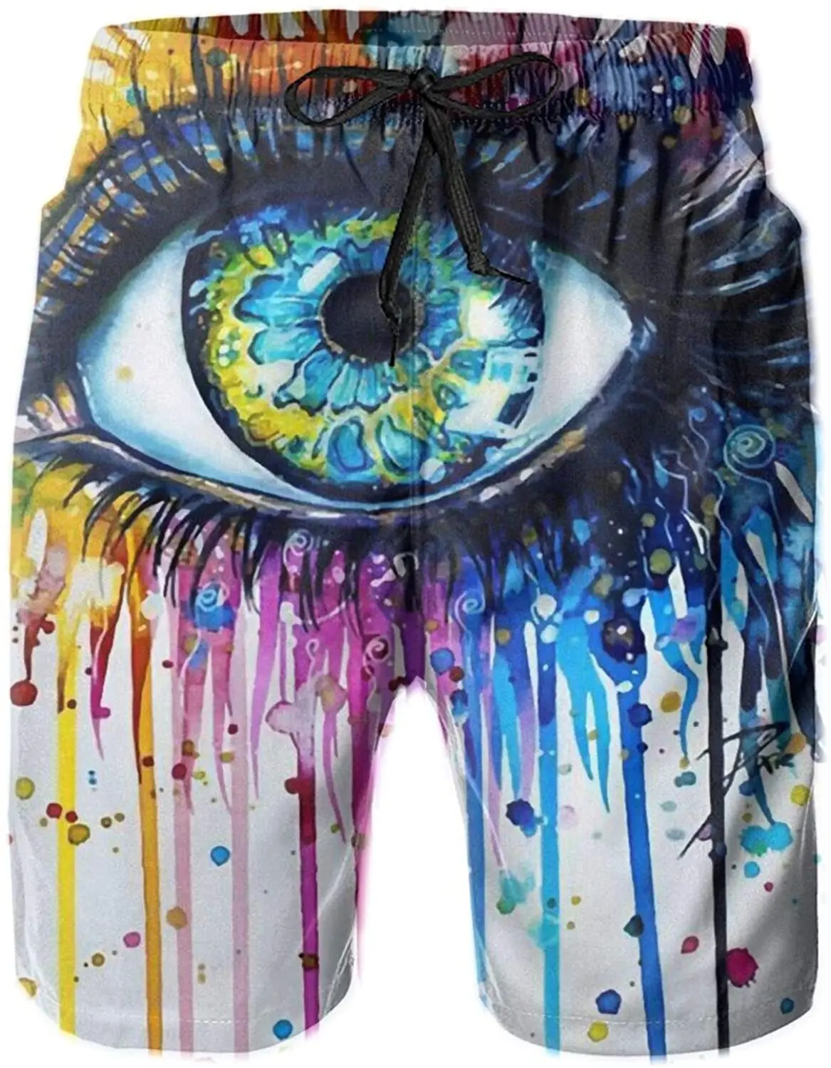 

Men Bandana Swim Shorts S Eye Tie Dyes Swimtrunks Board Shorts Novelty Outdoors Summer Beach Shorts Mesh Lining