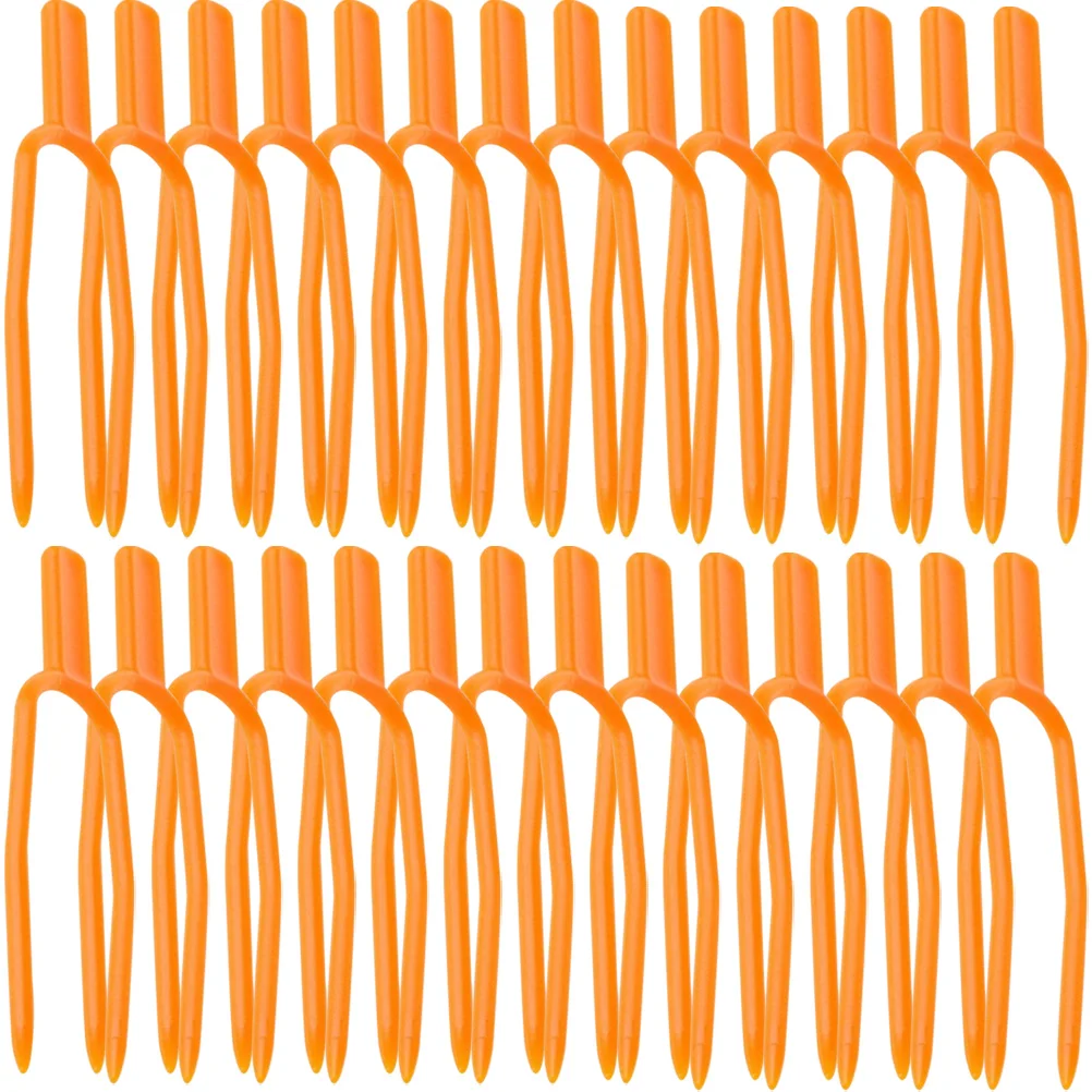 

200 Pcs Clips Strawberry Plants Vine Fixing Clamps Grape Vines Fastening Fixture Pp Plastic Stolons Gardening Fork Forks