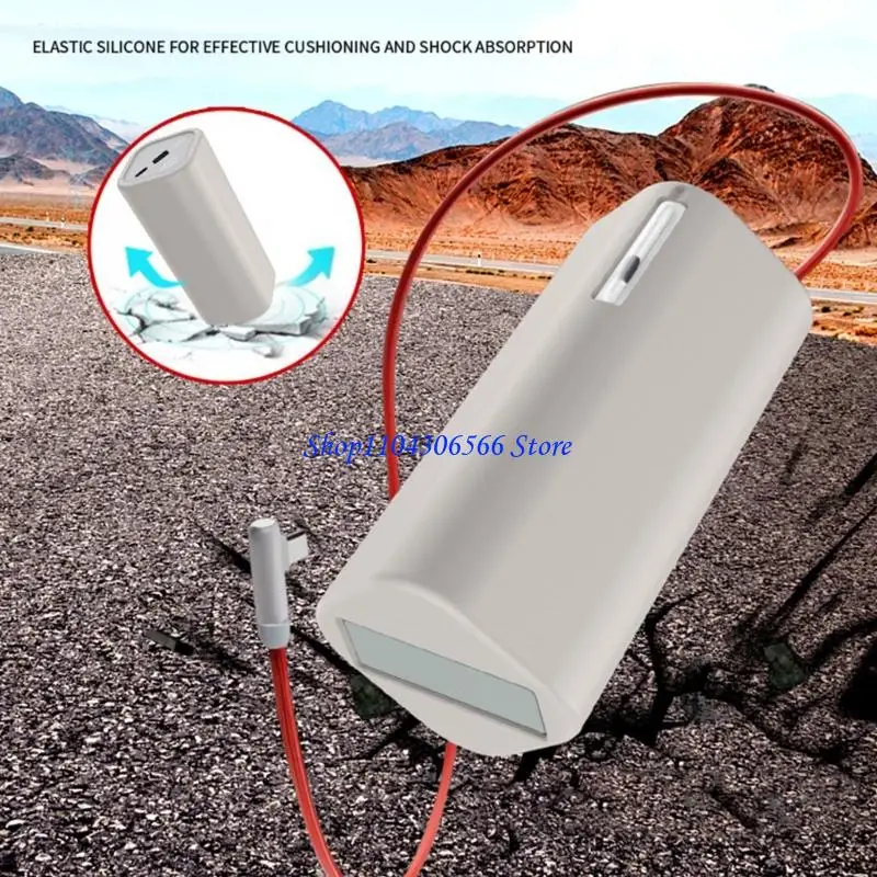 Фото 02DD Силиконовый чехол AntiDrop для SUPERVOOC 150 Вт Powerbank 20 000 мАч Гибкий нескользящий чехол для очистки рисунка №1