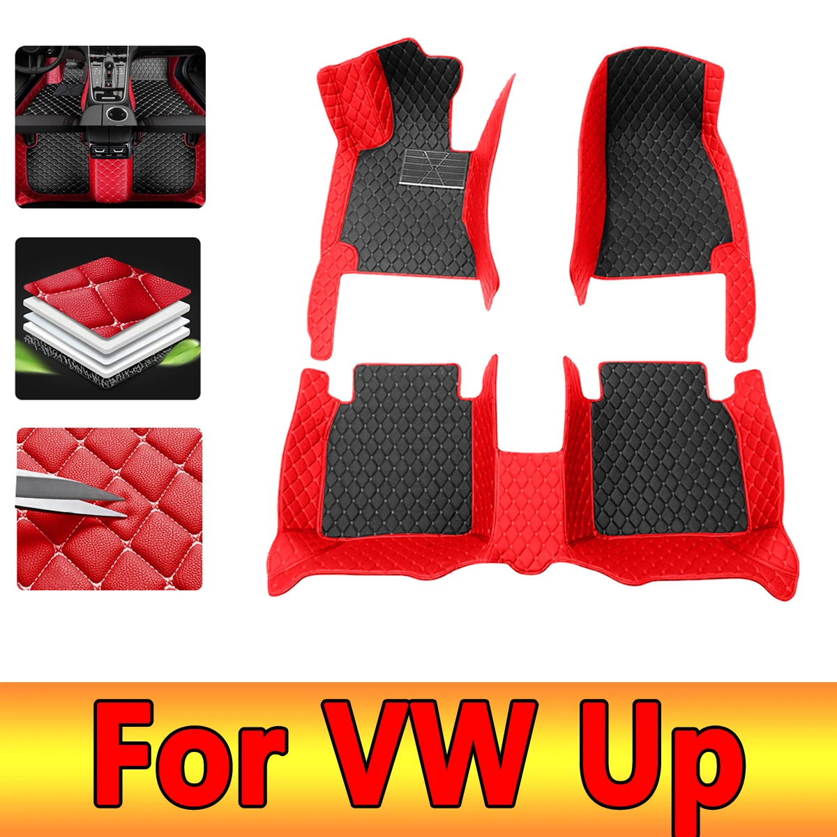 

Car Floor Mat For VW Volkswagen Up 2012~2019 Waterproof Tapete Automotivo Para Carro Car Mats Accessoire Voiture Car Accessories