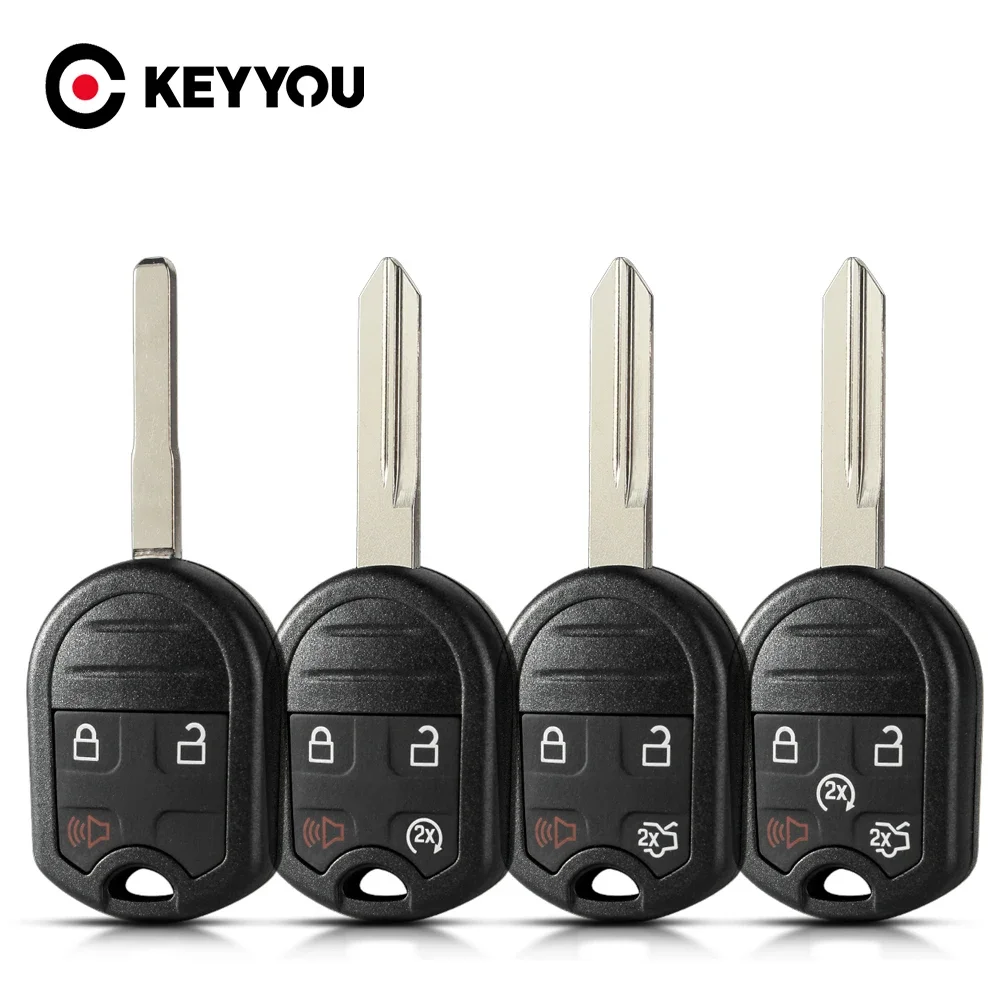 Фото Чехол для автомобильного ключа KEYYOU FO38/HU101 для Ford Edge Explorer Ranger Windstar Expedition Mustang, чехол для ключа Mazda Fob 3/4/5BNT №1