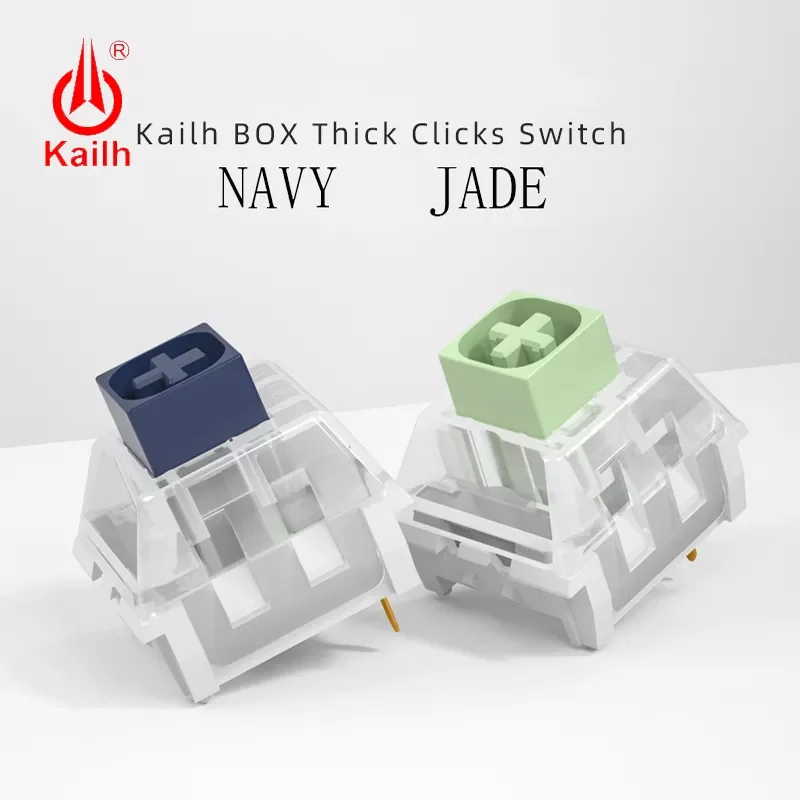 

Kailh box switch Navy Jade Game Machine Keyboard diy switch RGB/SMD Water-proof Compatible Cherry MX Switches Tactile Clicky