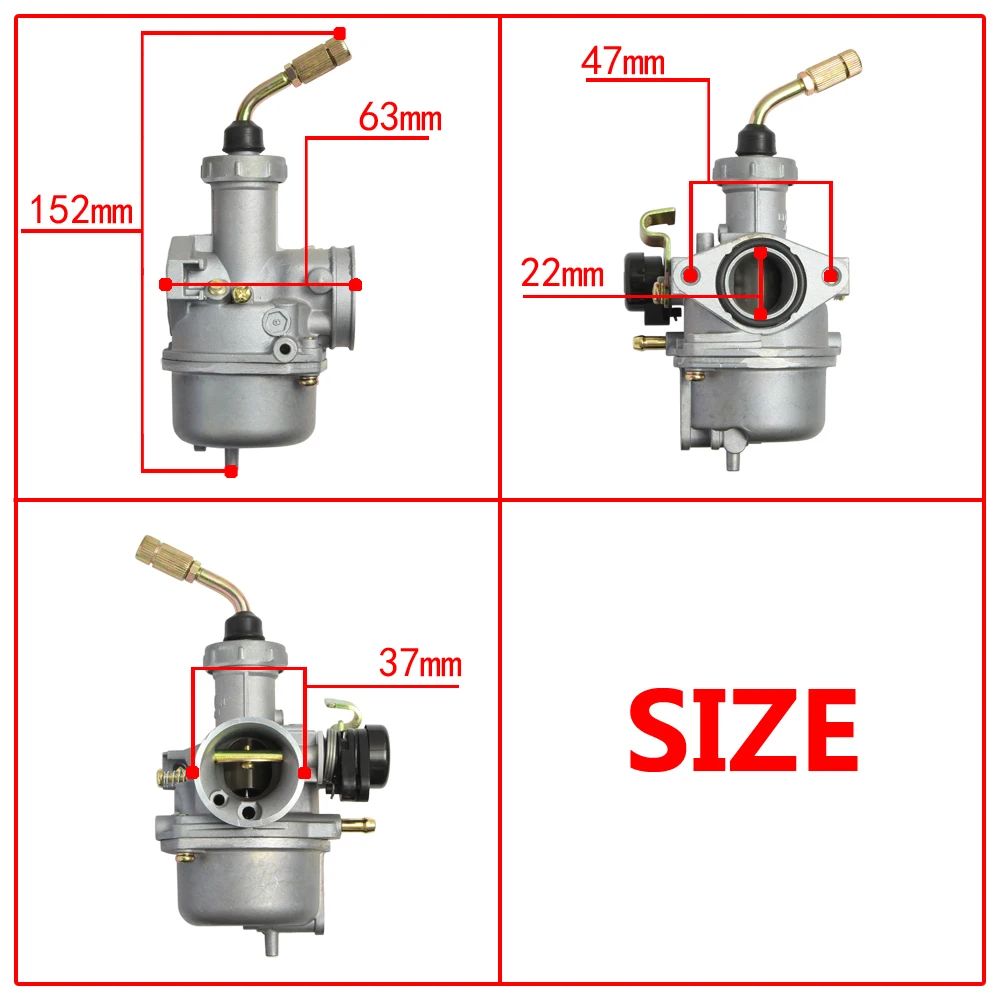 Фото Карбюратор подходит для Discover 125 175 Ct100 BM100 для YX ZS 140cc 150cc 160cc №2